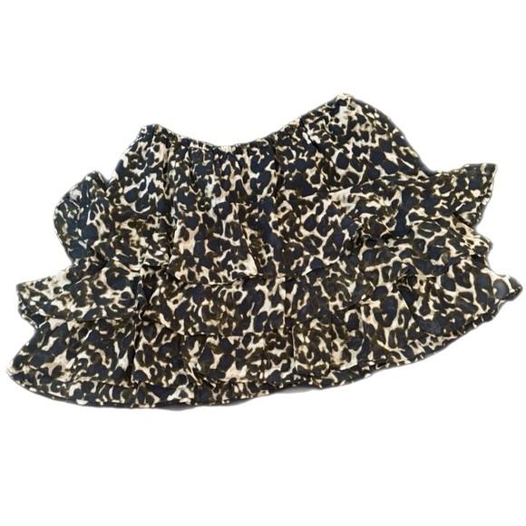 Converse Leopard Print Tiered Ruffle Skirt - Picture 16 of 16